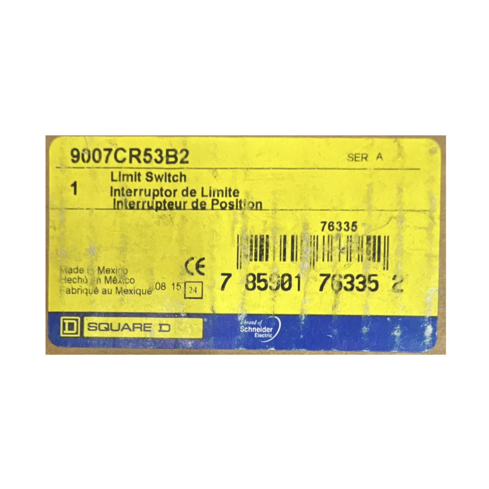 Square D 9007CR53B2 Heavy Duty Metal Limit Switch Gray Industrial, 1 Pack