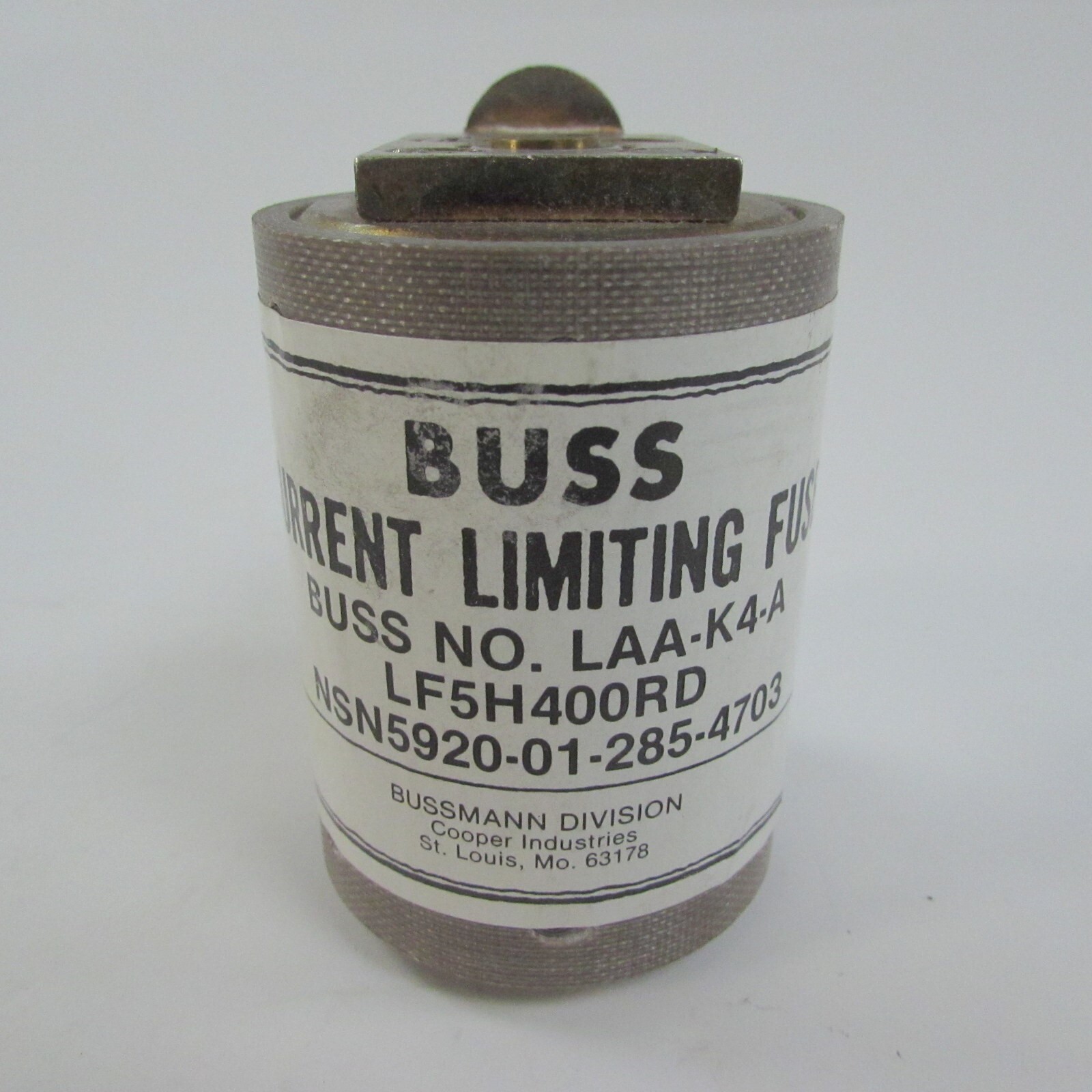Cooper Bussman LAA-K4-A Current Limiting Fuse 400A 500VAC 5920-01-285-4703 NEW
