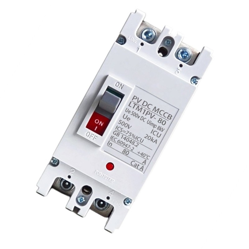 Compacts Current Breaker For Solars Energy Systems High Impact Resistant Housing