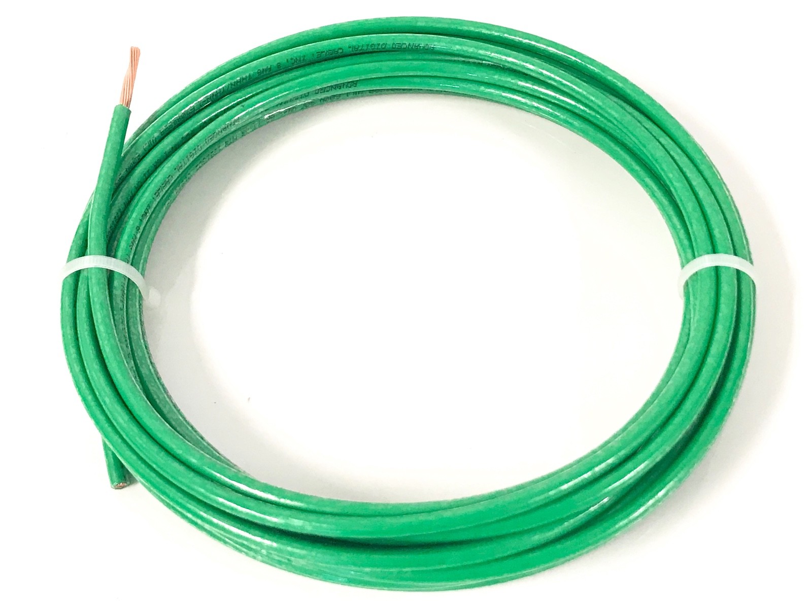 15′ FEET THHN THWN-2 8 AWG GAUGE GREEN COPPER BUILDING WIRE VW-1