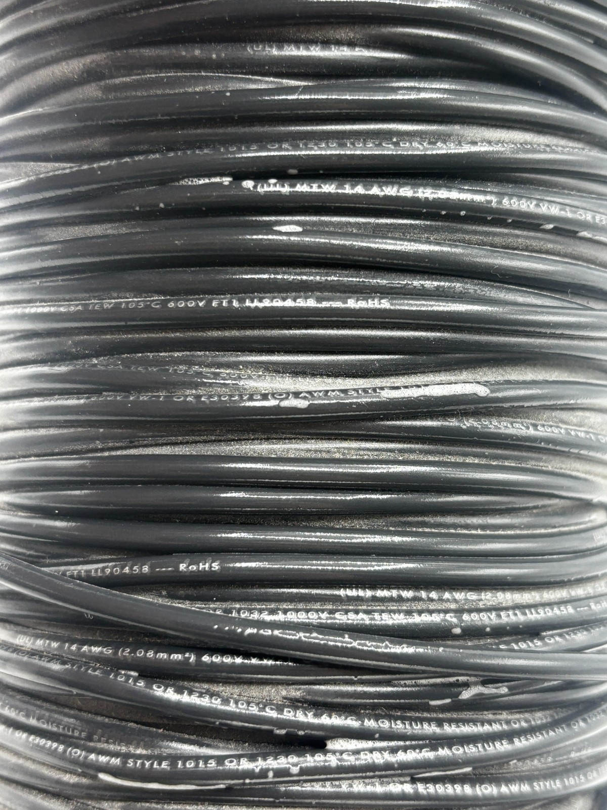 MACHINE TOOL WIRE 240FT 5,11 LIBRA MTW-TEW AWM 14-41 BLACK / NOIR WIRE