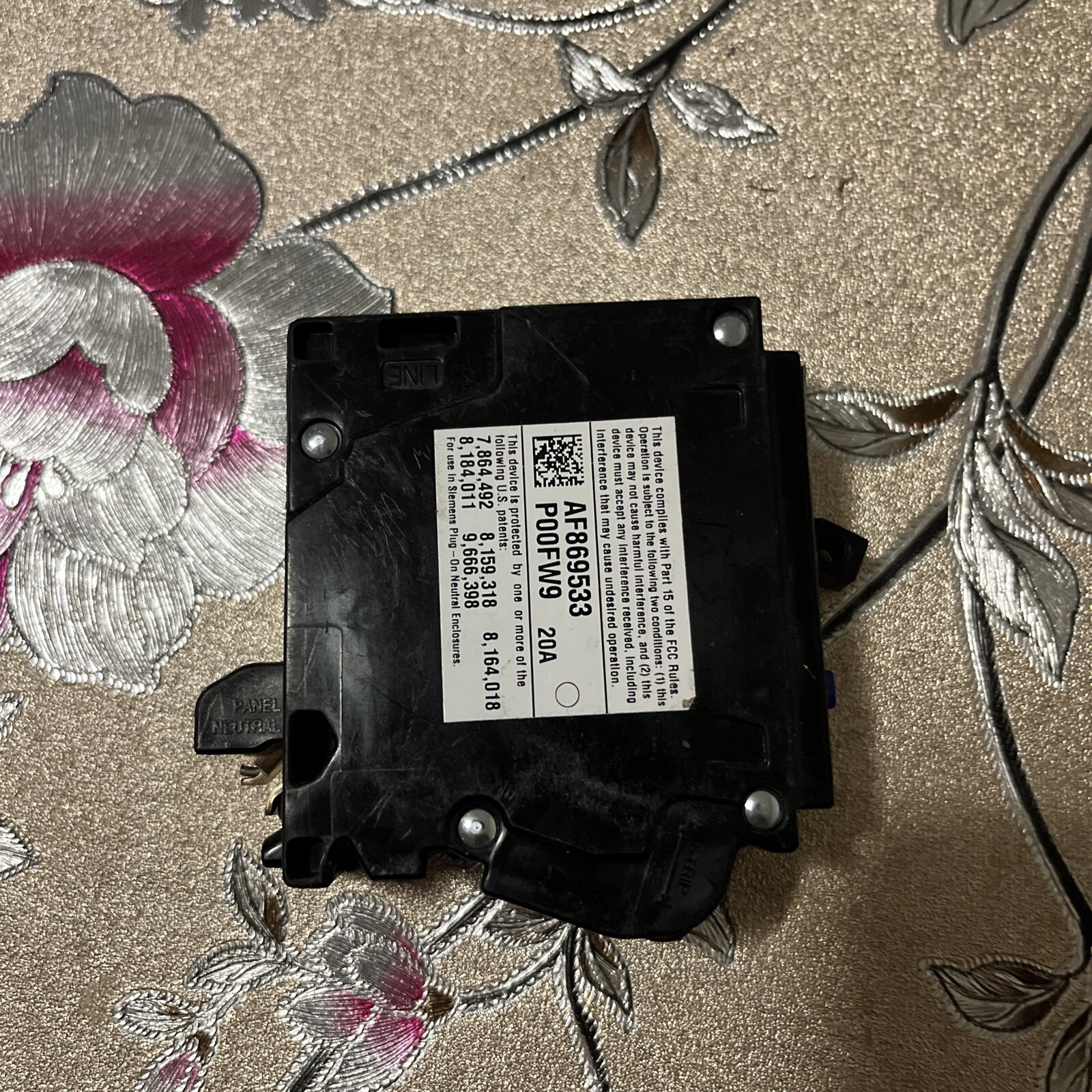 SIEMENS QA120AFCN 20 AMP Type QAF2N Arc Fault Circuit Breaker