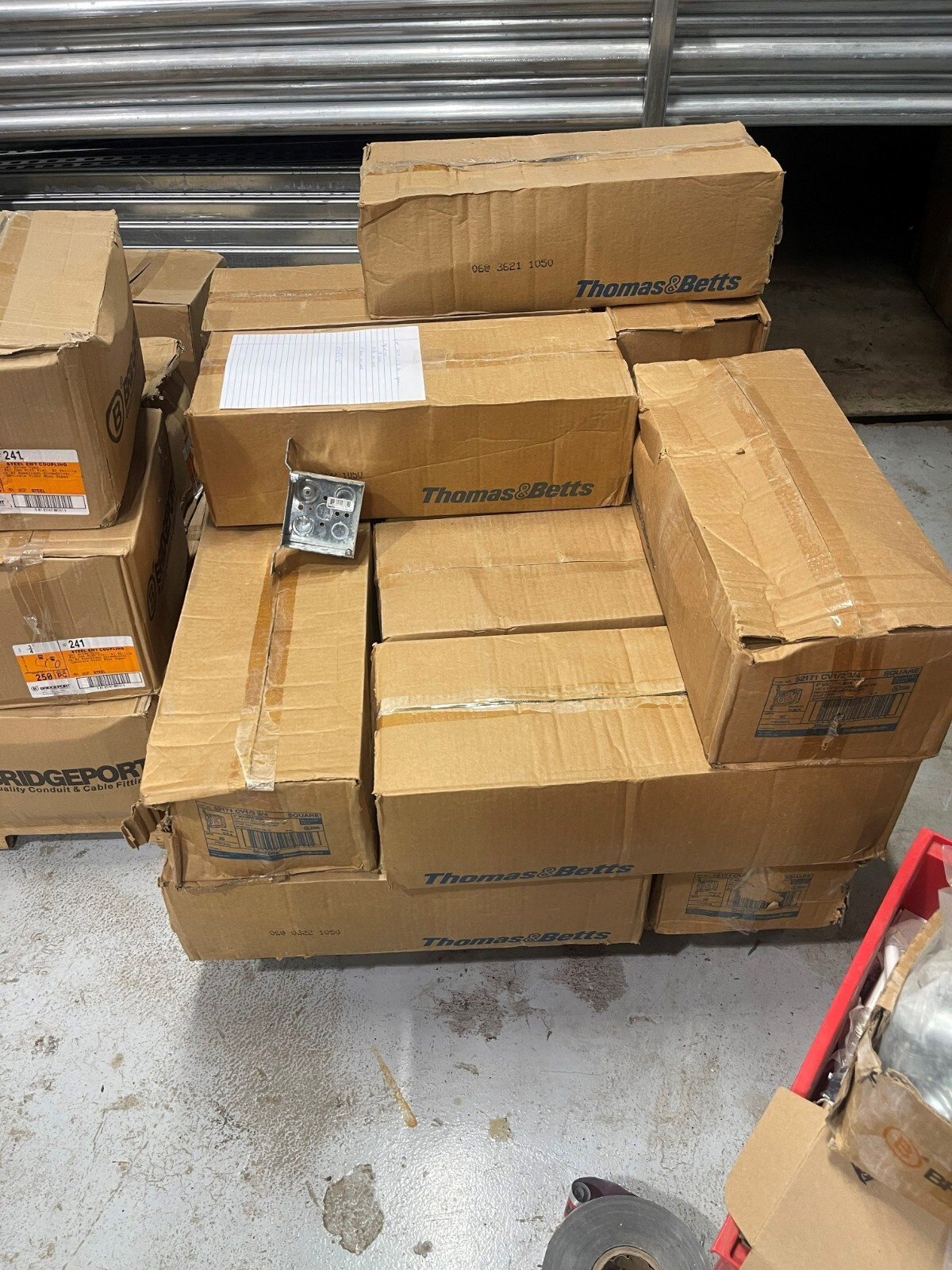 Steel City 52171-CV1/2-3/4 4 x 2-1/8 Inch Steel Square Box with 1/2 and 3/4