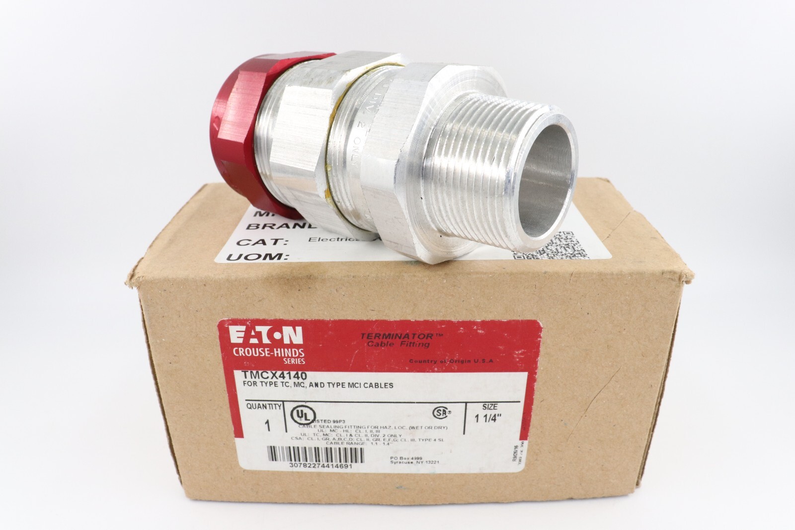 CROUSE HINDS TMCX4140 1-1/4″ CABLE SEALING FITTING 1.1″ – 1.4″ FOR TC/MC/MCI CGB