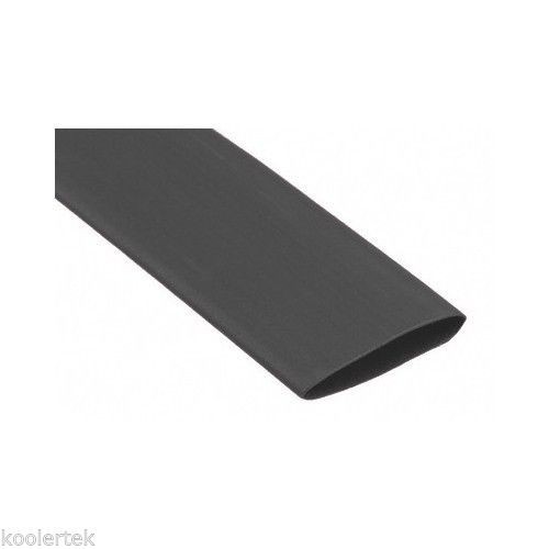 BLACK 30mm (1 3/16″ inch) Polyolefin 3:1 Ratio Heat Shrink Tubing, 10 FEET