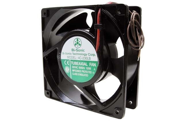 Bi-Sonic 4C-230LB 230V Quiet AC Ball Bearing Axial Fan (4-3/4 Square x 1-1/2 in)