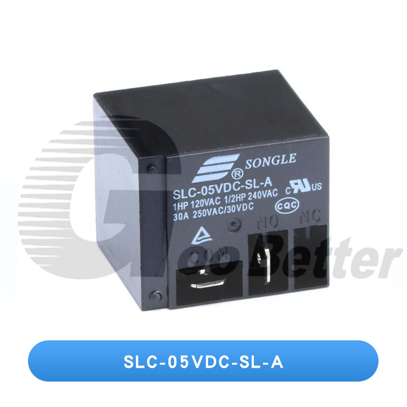5V/12V/24V Mini Songle Relay 4 Pin Normally Open SLC-05V 12V 24VDC-SL-A 250V 30A
