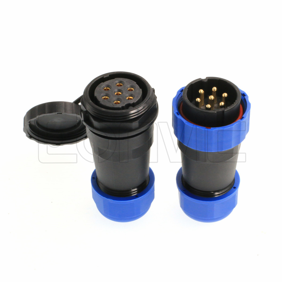 SP29 7 Pin Socket Plug Waterproof Circular Power Quick Disconnect Connector 25A