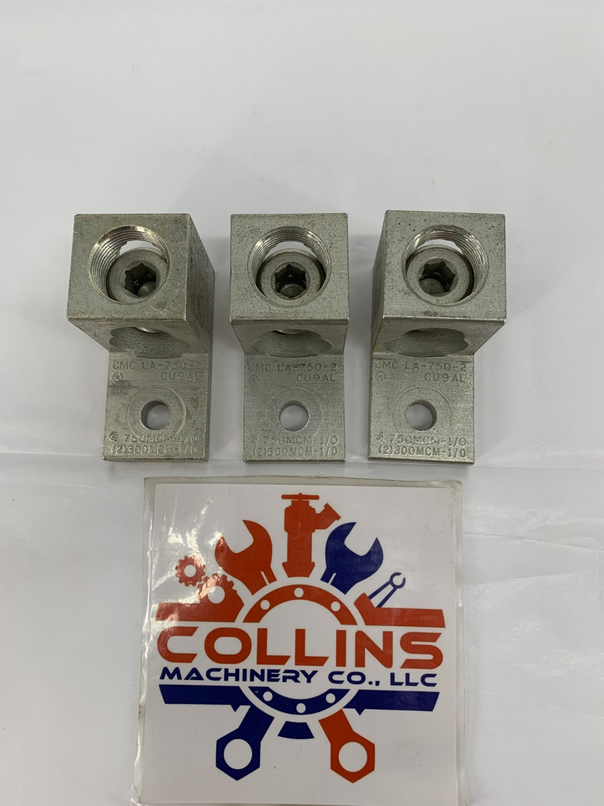 CMC LA-750-2 Aluminum Mechanical lug 750 AWG -1/0/(2)300-1/0 AWG CU9AL 3/PKG