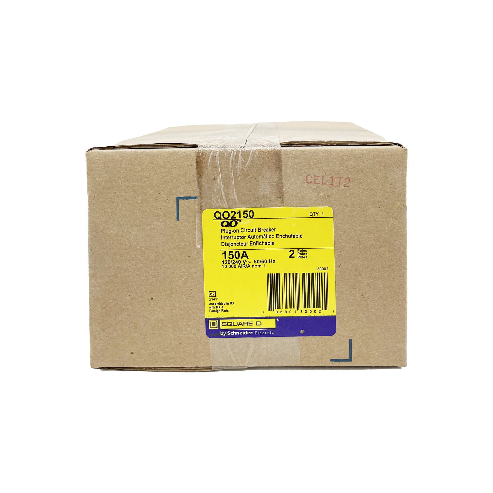 NIB – Square D – QO2150 – Mini Circuit Breaker – 150 A, 1-Phase, 240V