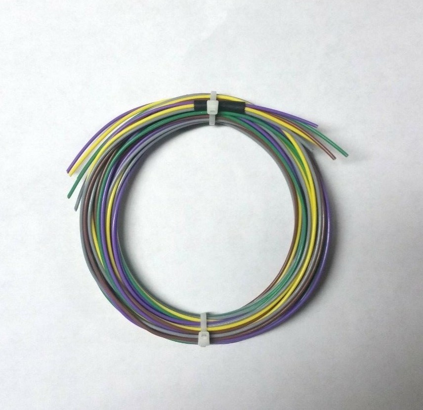 20 AWG Mil-Spec Wire, Teflon, PTFE Insulated, Stranded Silver Plated, Kit 50 ft