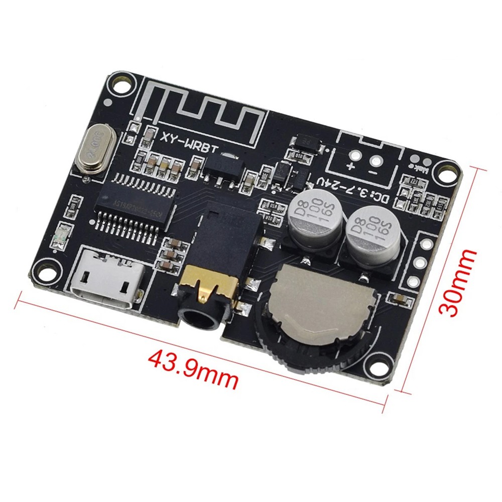 2PCS Bluetooth 5.0 Audio Receiver Board Lossless Board Wireless Stereo Module