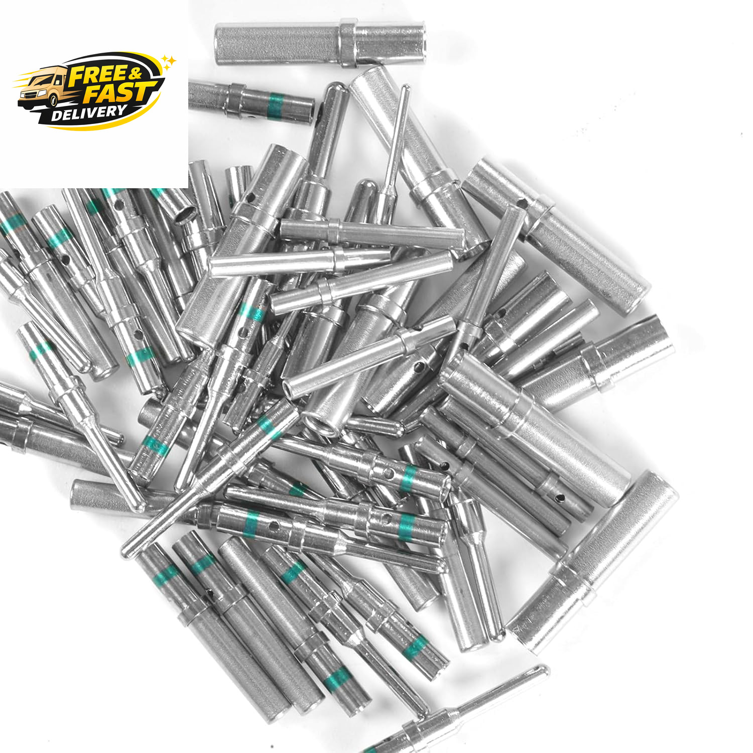 200PCS Solid Pin Connector Kit for Deutsch Connectors – Closed Barrel Contacts