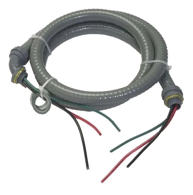 AFC 8015 Power Whip, 1/2” x 6’ Conduit, 3#10Str Wire, Non-Metallic Liquid