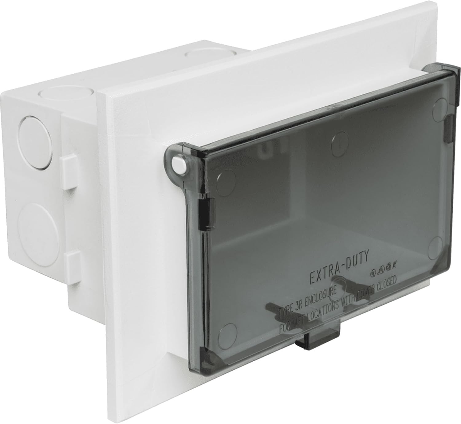 Arlington DBHB1C Textured UV Rated Plastic 1-Gang Non-Metallic Low Profile Box