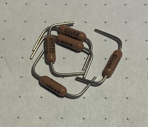 20 K, 1%, 125 mW, Preformed Flame Retardant Metal Film Resistor, Vishay, 5 Each