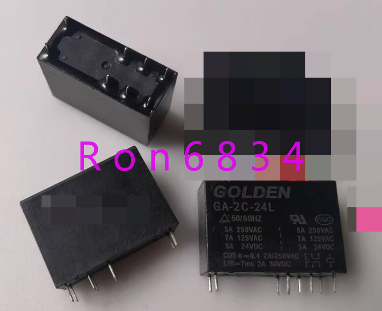 3pcs new GA-2C-24L 24VDC relay pin 8 5A