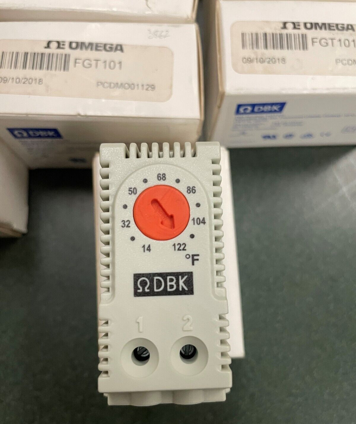 (NEW) DBK FGT101 DIN Rail Enclosure Heating Thermostat