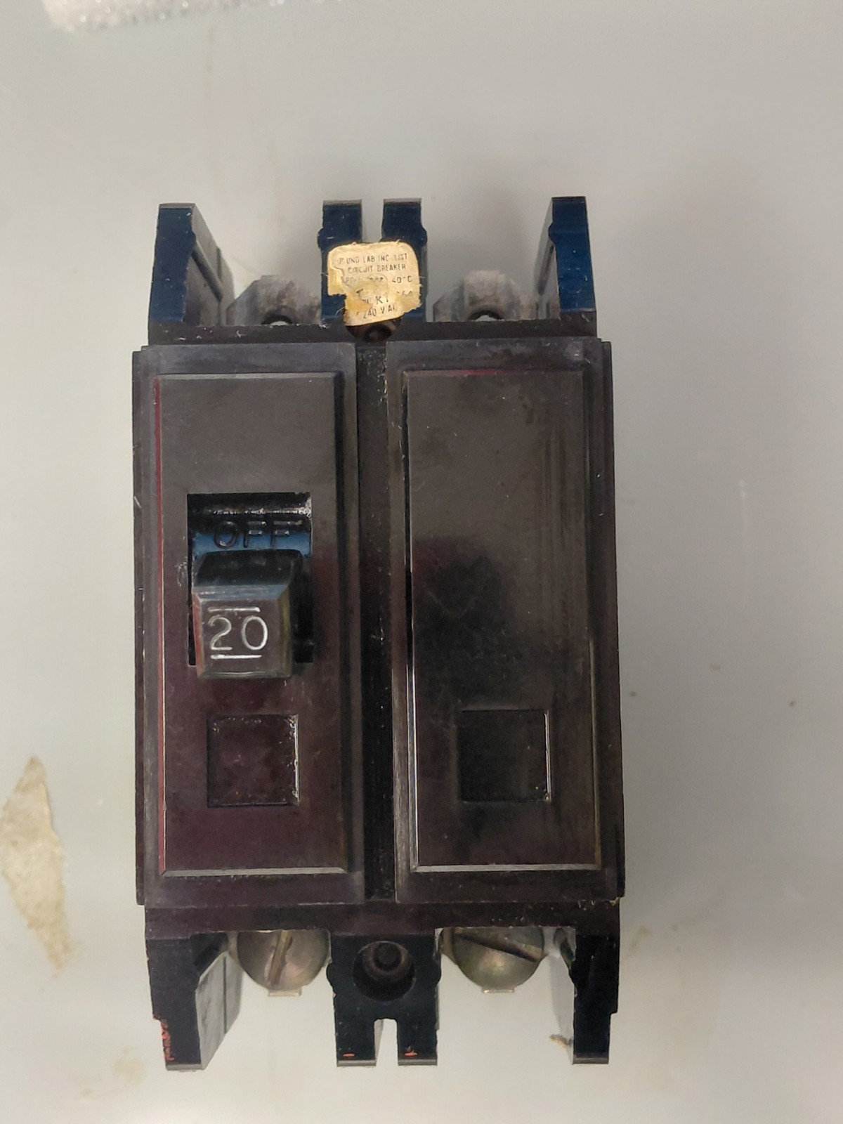 Westinghouse HQC2020, 2 Pole 20 Amp Breaker