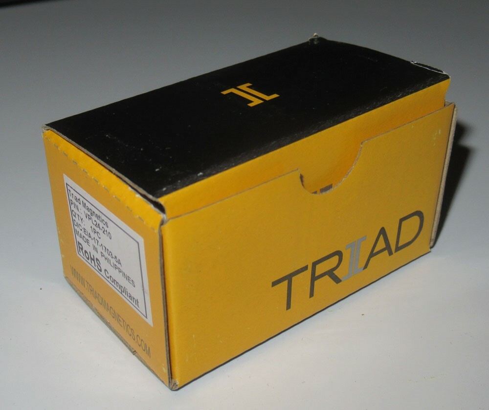 Triad Magnetics p/n VPL24-210 24/12V 5VA Class 3 Transformer