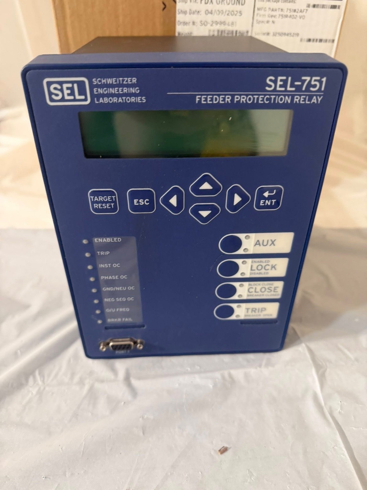 Schweitzer SEL751Feeder Protection Relay 751201A1A1A70850680 New Open Bo