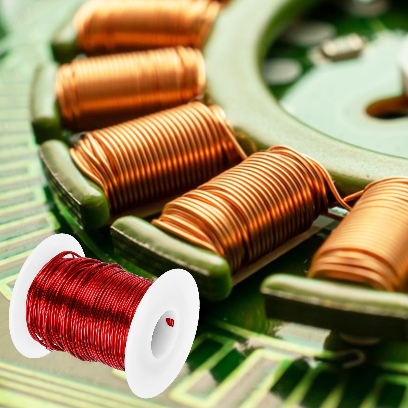 18 AWG Magnet Wire 18 Gauge Enameled Copper 8 oz Magnetic Coil Wire 155C(311F)