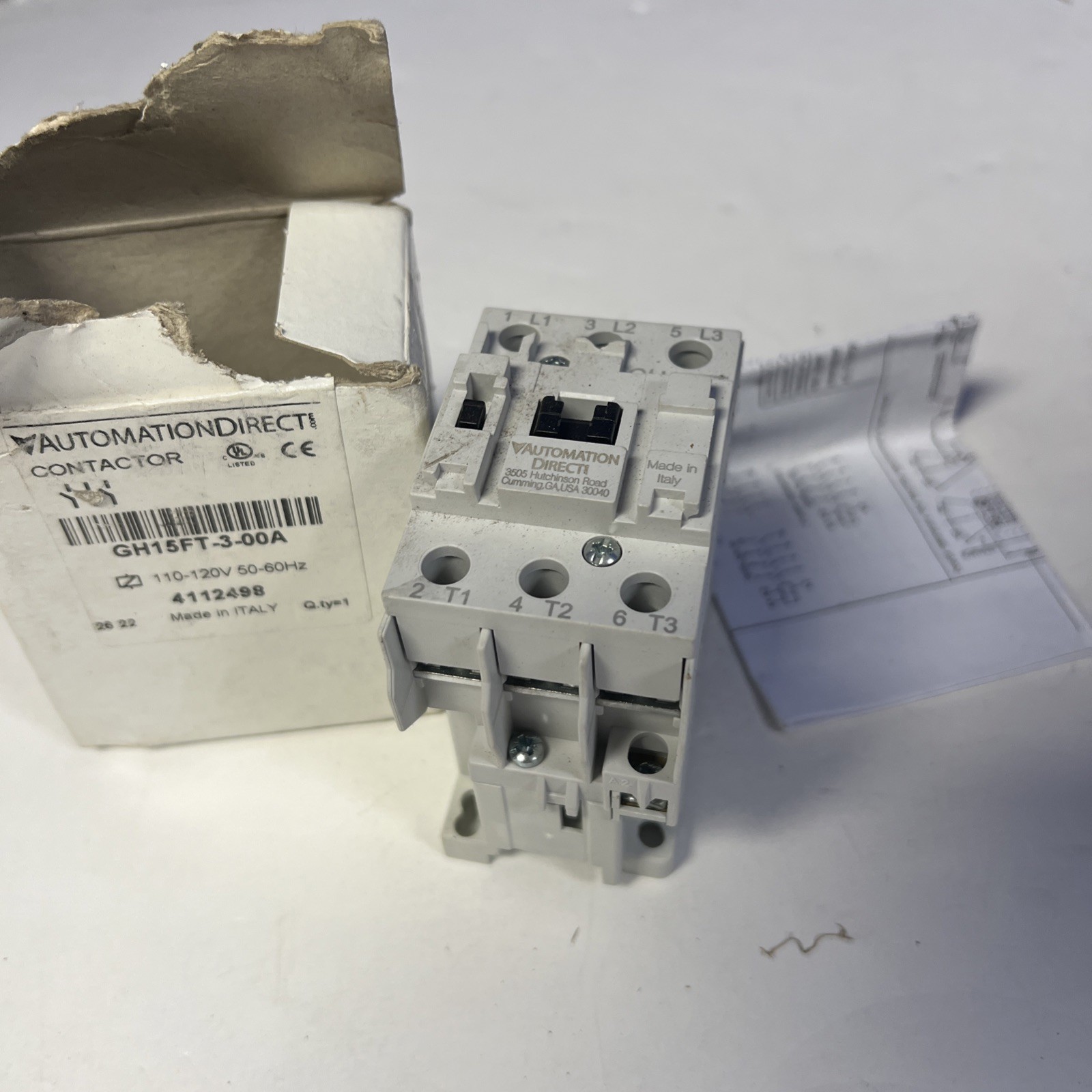Automation Direct GH15FT-3-00A New Open Box Contactor