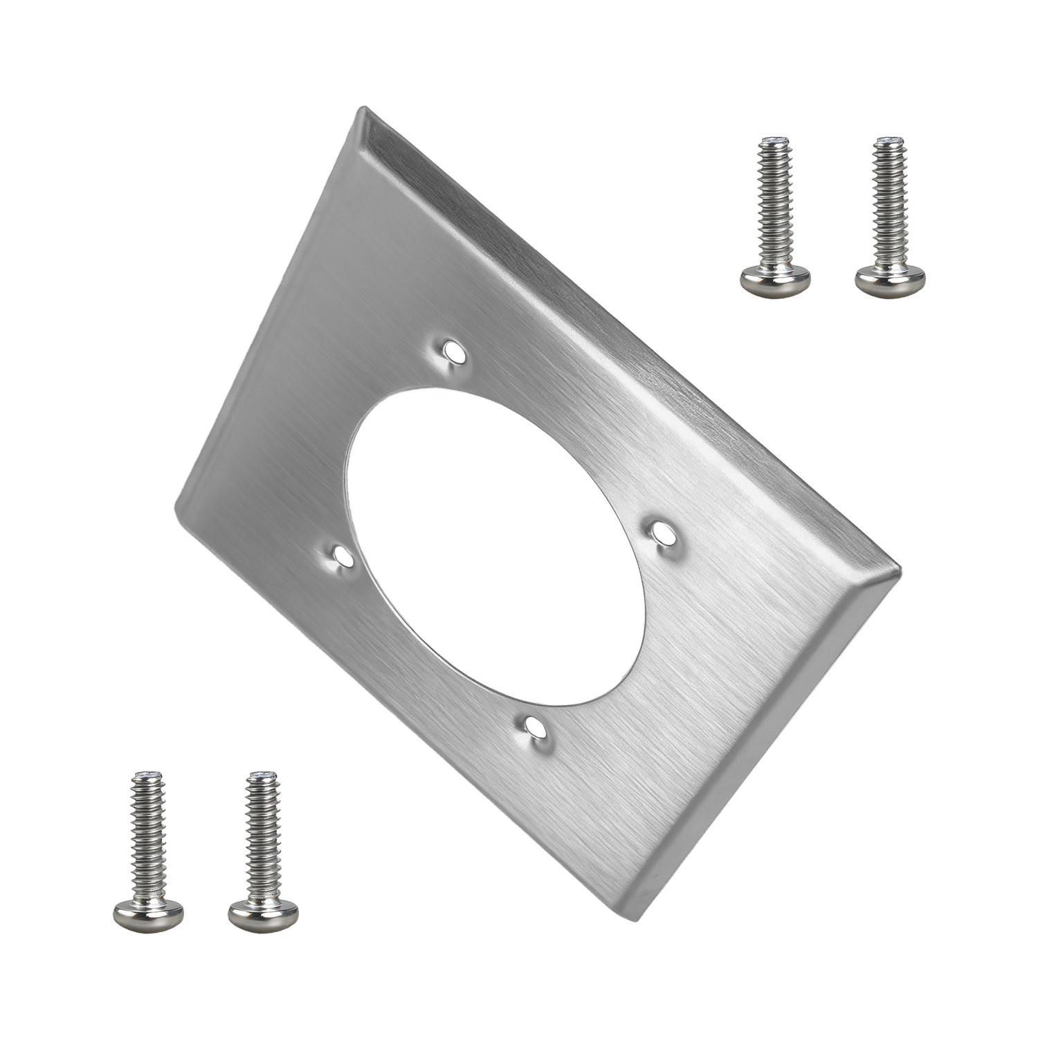 Single Hole 2 Gang Receptacle Wall Plate Ø2.48″ for Hubbell HBL9450A 14-50R USA