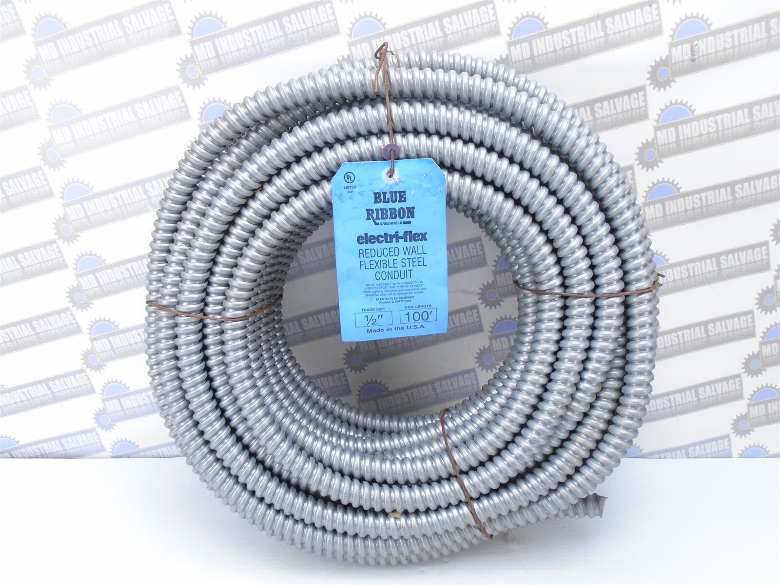 Electri-Flex – 69311 – BR-11 FLEXIBLE CONDUIT – 1/2 in x 100 ft – Hot Dip Galvan