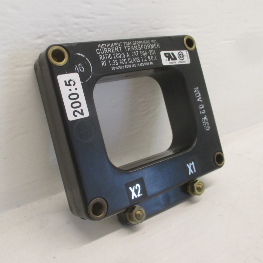 Instrument Transformers Inc 566-201 Current Transformer CT 200:5 A 566201 600V