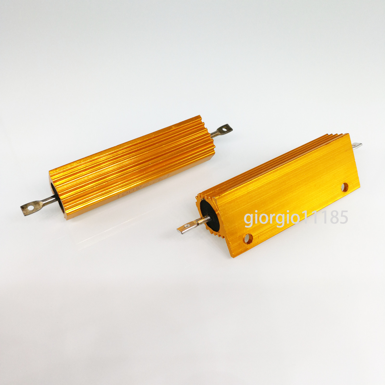 US Stock 2pcs 10 ohm 10 100W Watt Aluminum Housed Metal Case Wirewound Resistors