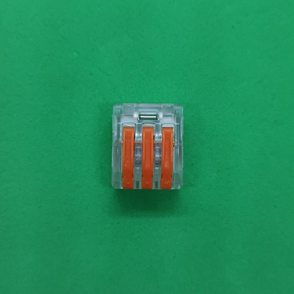 1pc Quick connect terminal 3 wire for applicable cable 28~12AWG Wire
