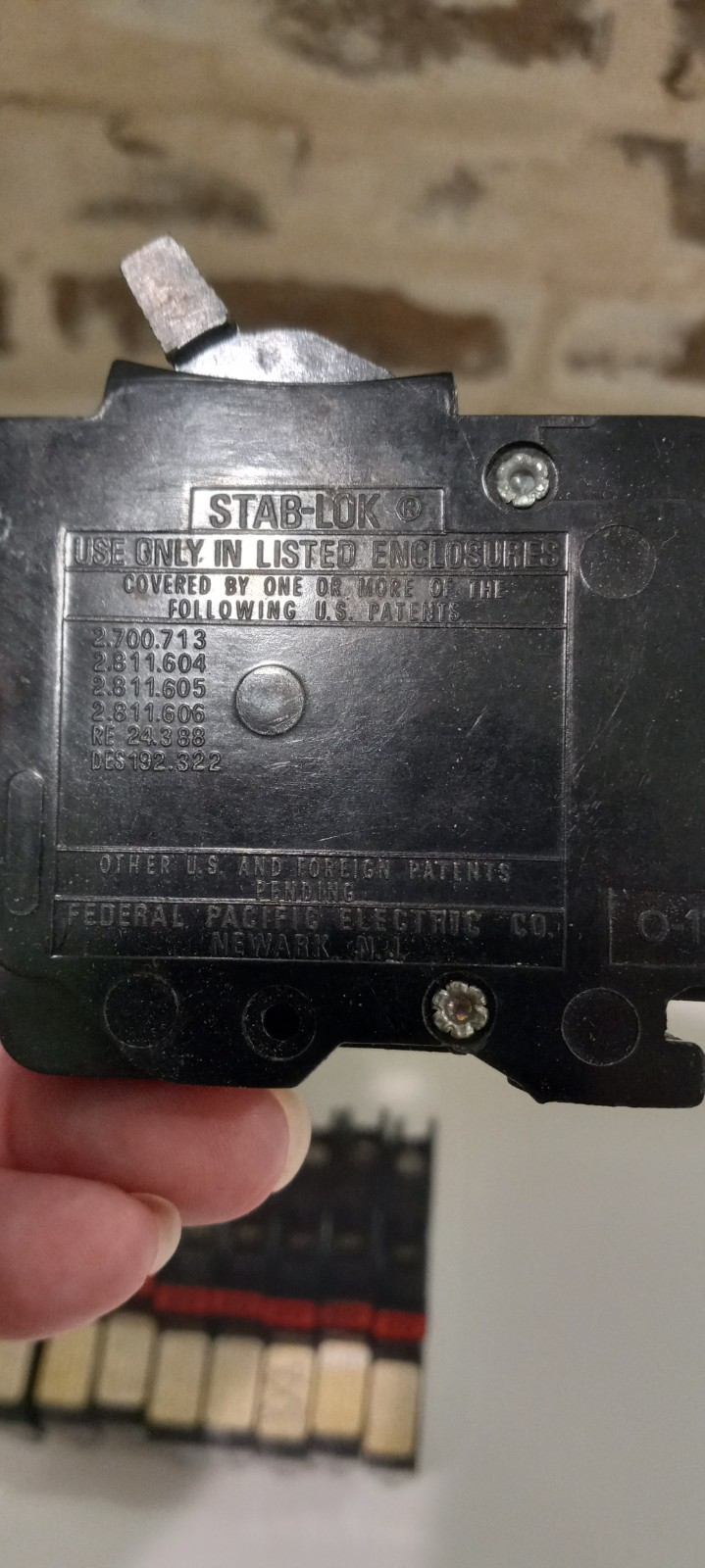 9 Federal Pacific 20 Amp 1 Pole Type NC Circuit Breaker FPE 1/2″ (Thin) Stab-Lok