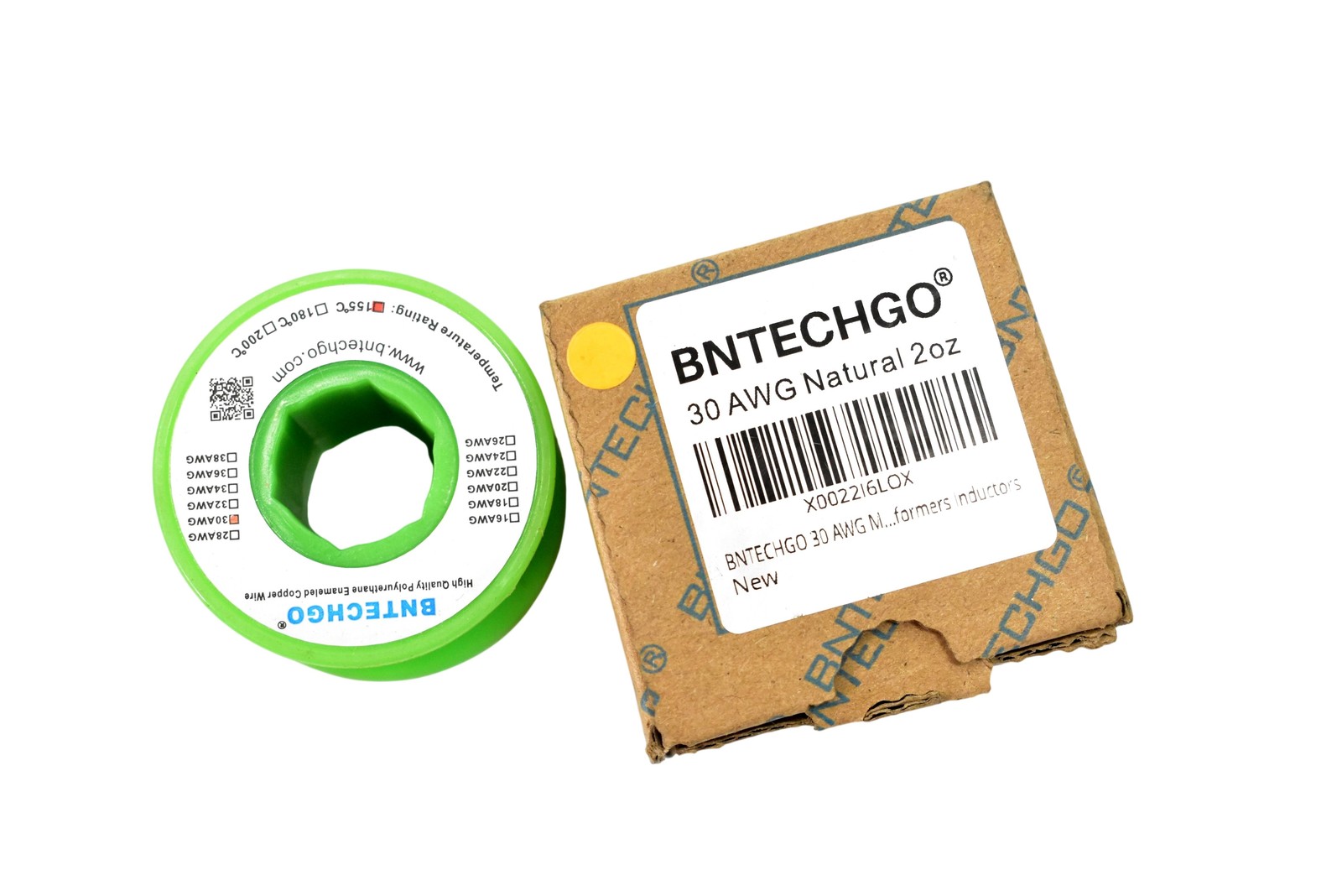 BNTECHGO 30 AWG Natural 2oz Polyurethane Enameled Copper Wire Clear New