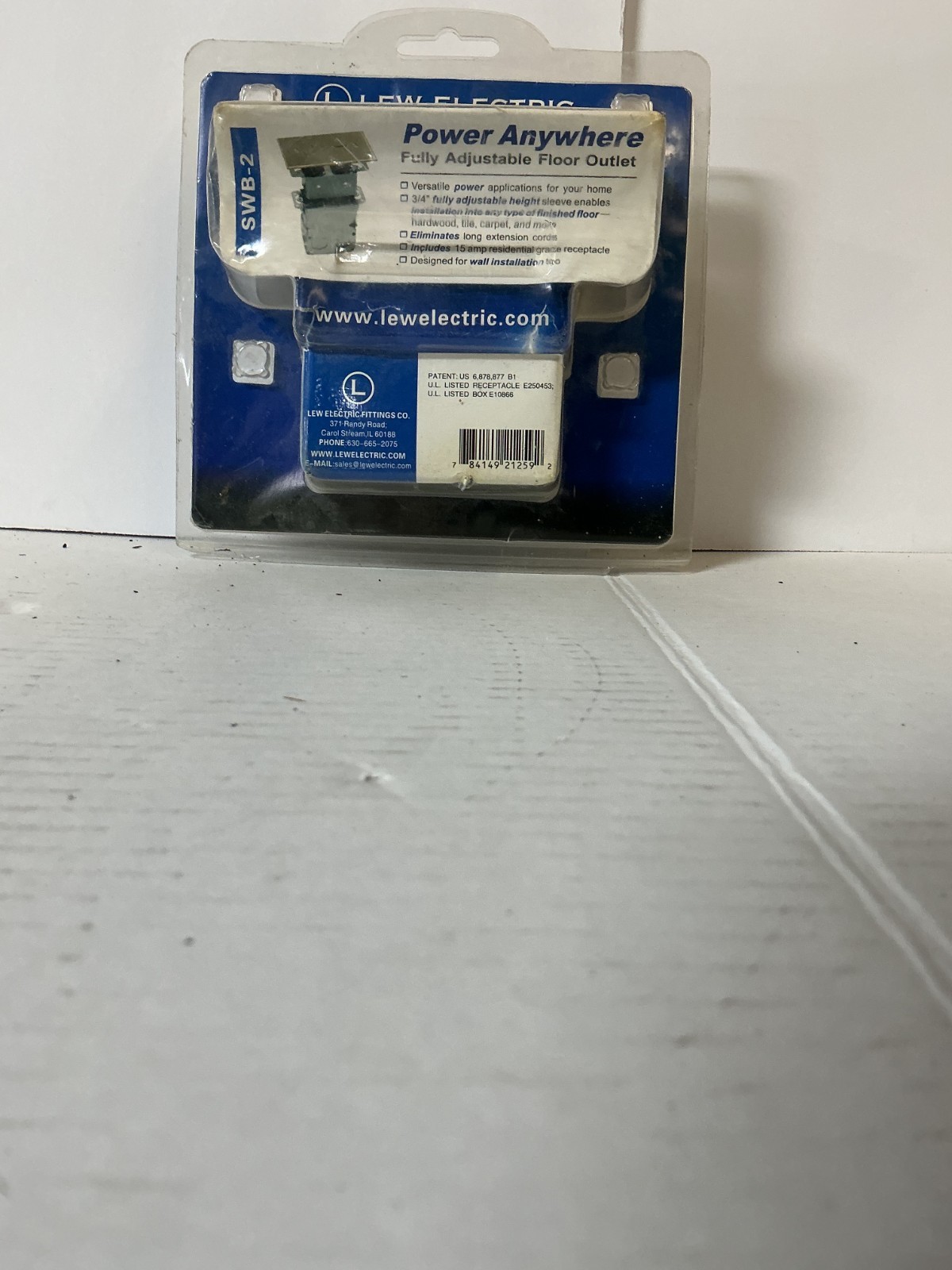 LEW Electric SWB-2 Recessed Floor Outlet Box NEW NIB