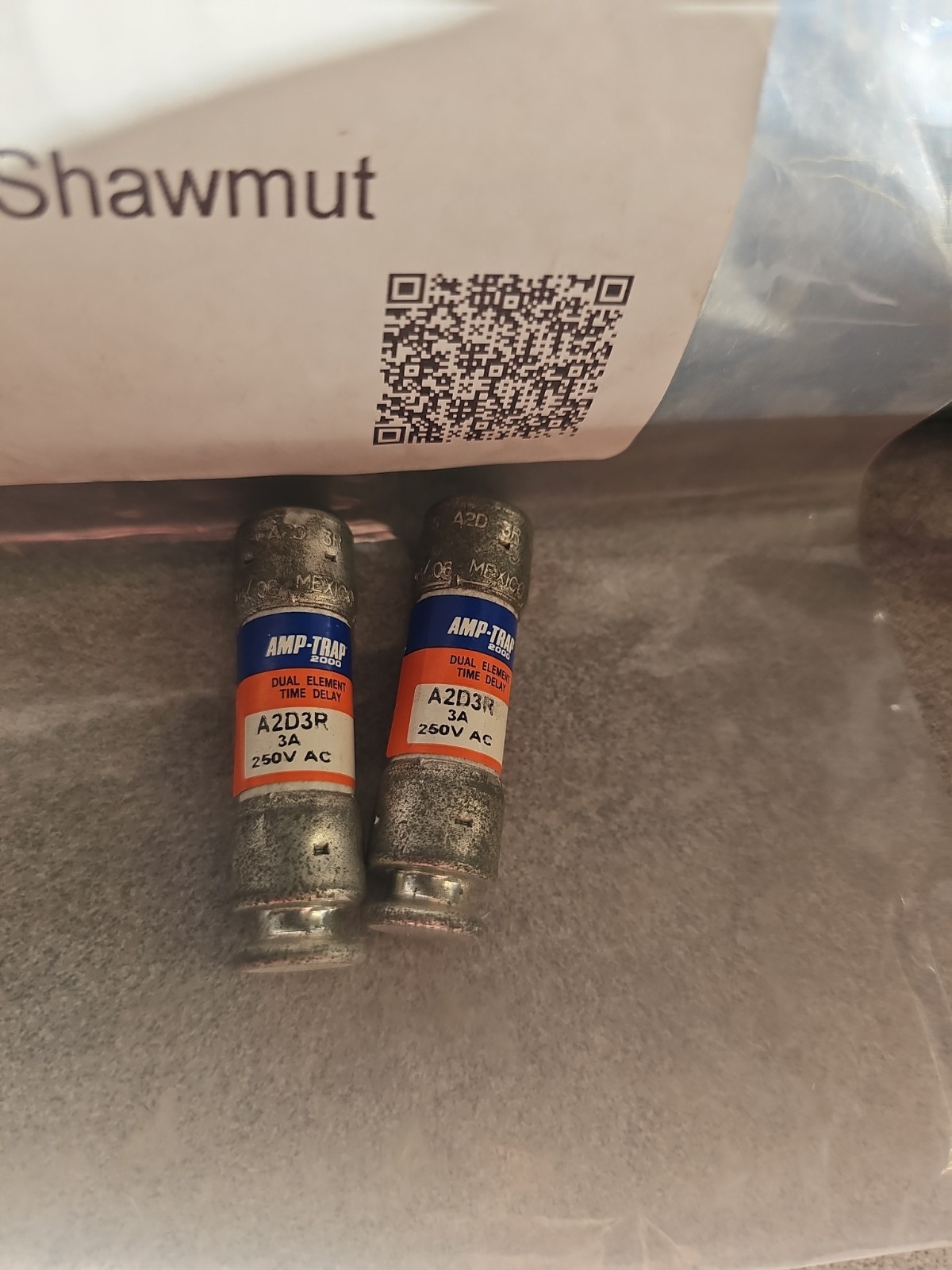 Ferraz Shawmut A2D15R 15A 250V D-Type Cartridge Fuses (2)