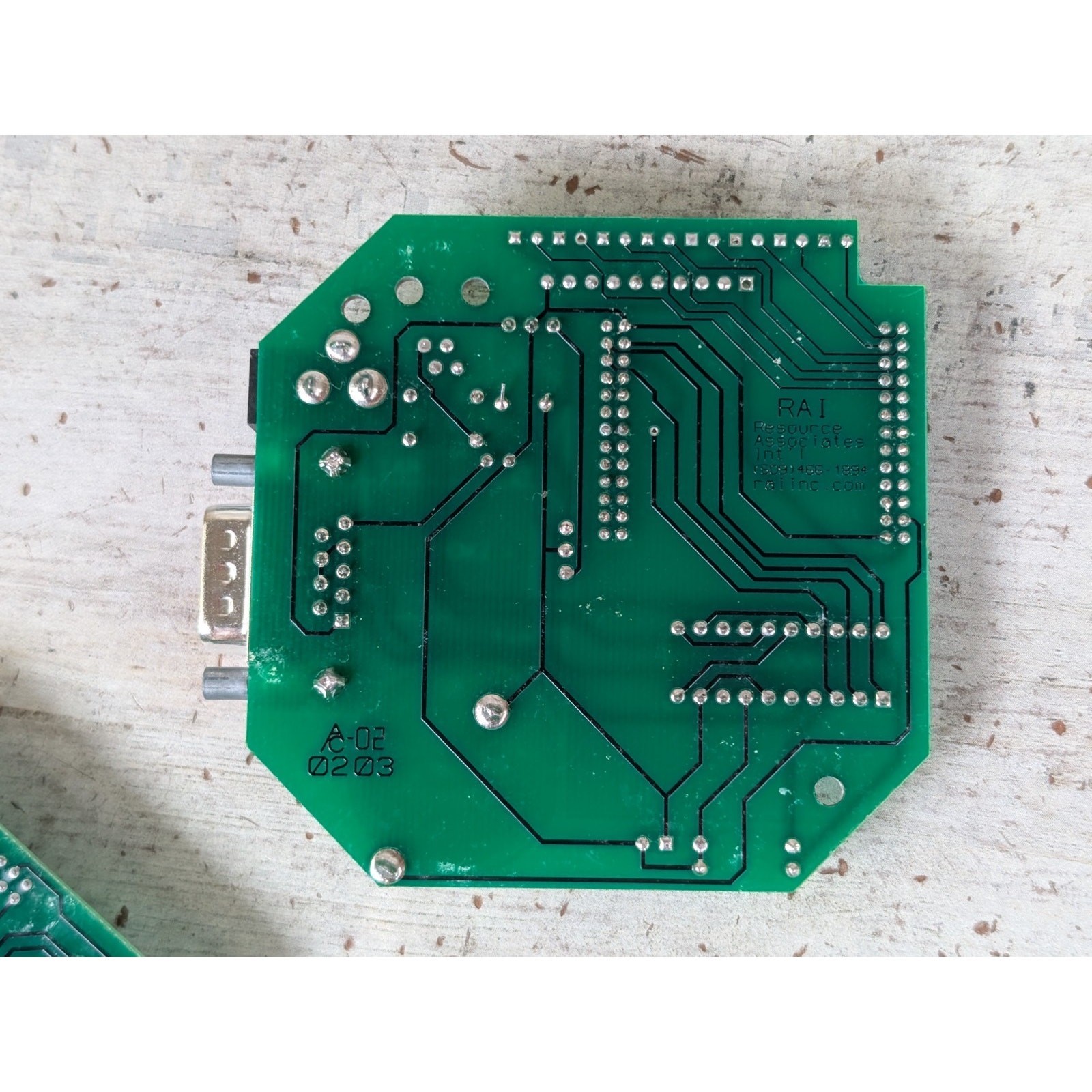 Lot Circuit Boards w Maxim MAX203CPP Transceiver Chip RAI P63664 AC-02 0203 DB-9
