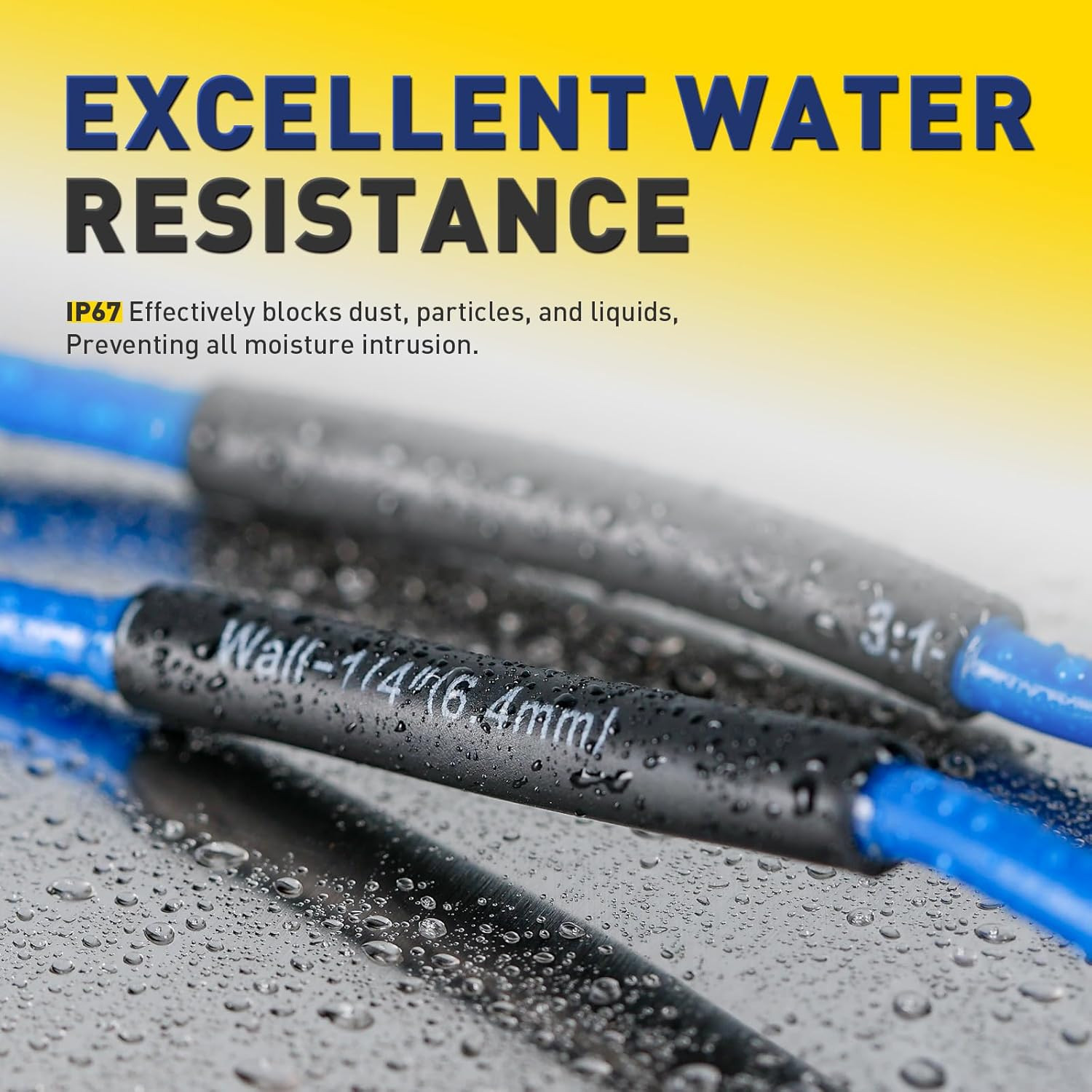 Haisstronica 3:1 Heat Shrink Tubing, Shrink Ratio Adhesive Lined Marine Grade