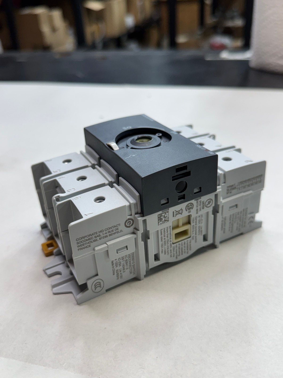 Socomec 22003010 3-Pole 100A Load Break Disconnect Switch