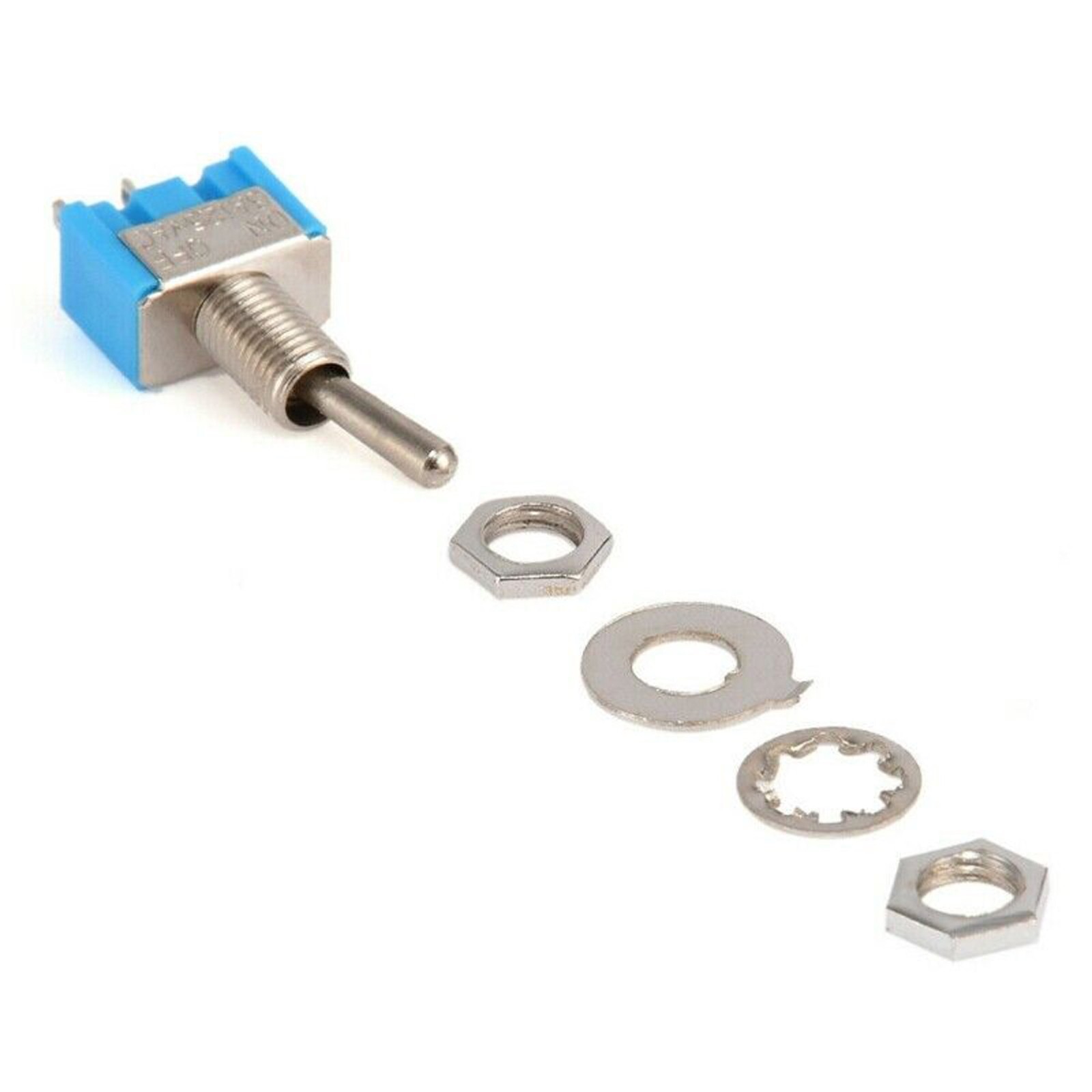 20Pcs MTS-101 2 Position Toggle Switch Kit 2 Pin SPST ON-OFF 6A 125VAC US Stock
