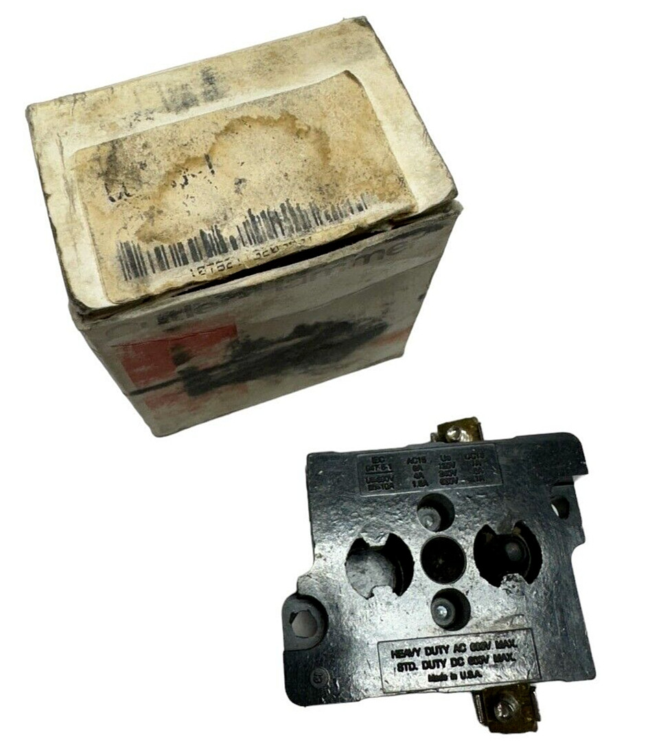 Eaton Cutler-Hammer 10250T51 Contact Block – 1N.C., 600VAC/VDC **Free Shipping**