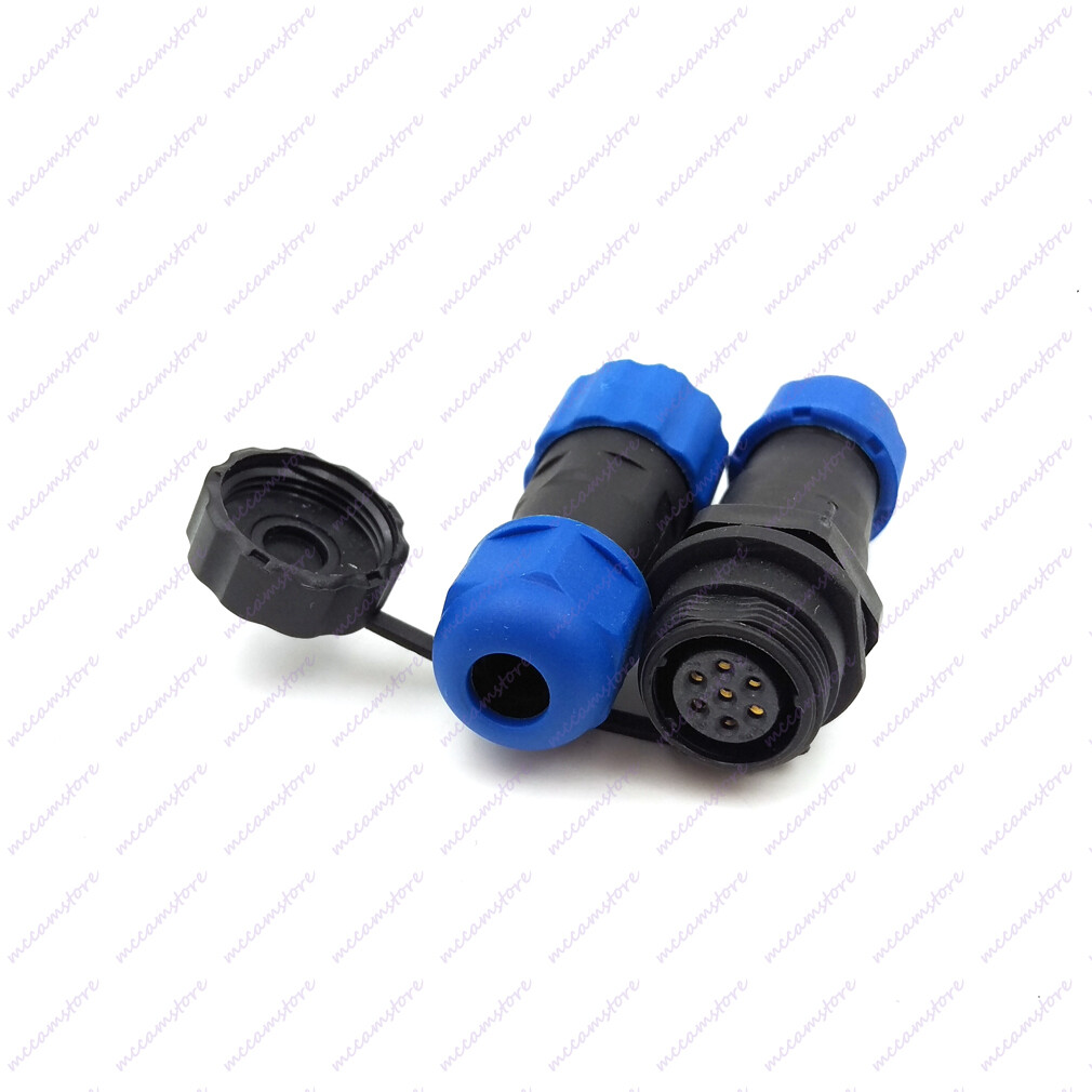 Waterproof Connector Cable Coupler SD13 Inline IP68 Plug & Socket Pair 1-7 pin