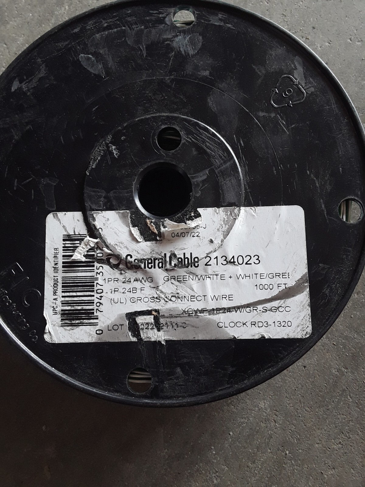 General Cable / Prysmian XCWF-1P24-W/GR-S-GCC – 2134023 Customer Premise Cat3