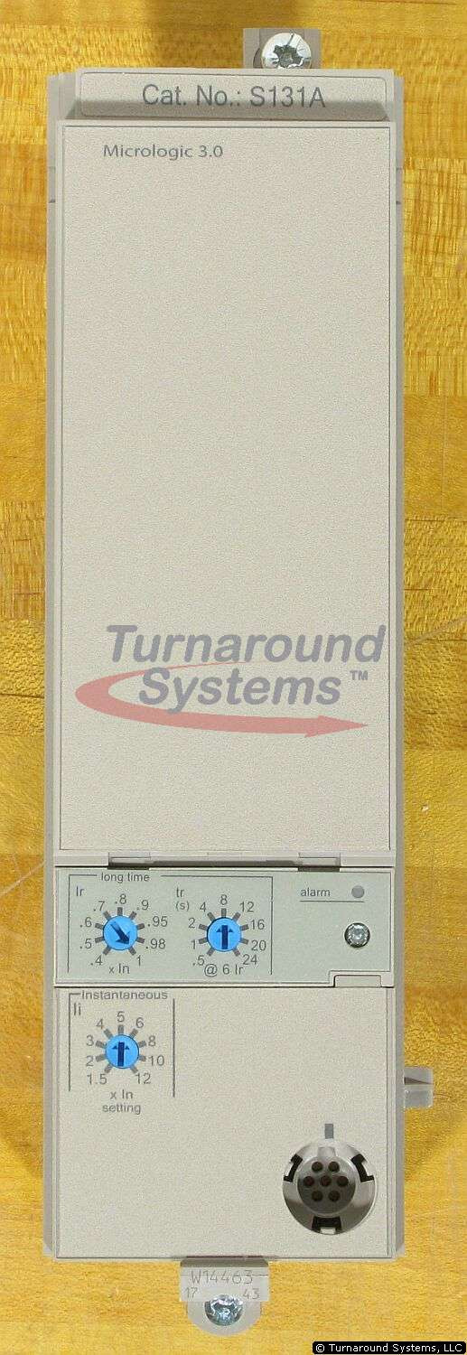 Square D S131A Trip Unit, Tested, Type R Rating Plug, No Controls Cover, NEW!