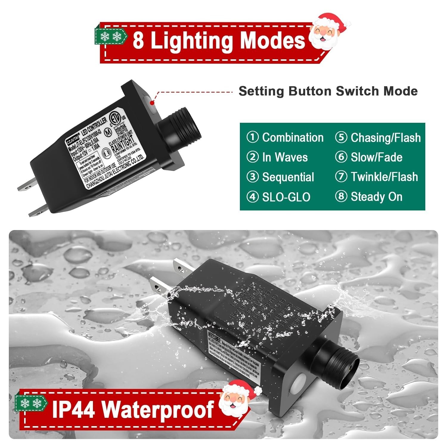 12V 1A LED Controller with Timer for Inflatable Holiday Decor Enhancements