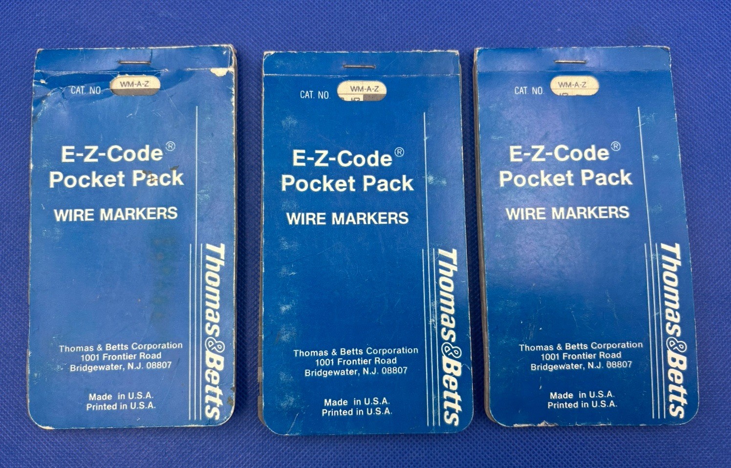 Thomas & Betts E-Z Code Pocket Pack Wire Markers Vintage