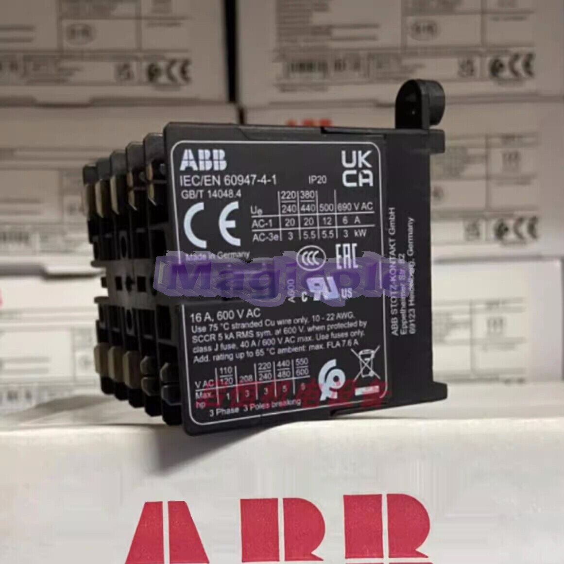 1pcs NEW ABB IEC/EN 60947-4-1 Mini Contactor 24V 40-450Hz