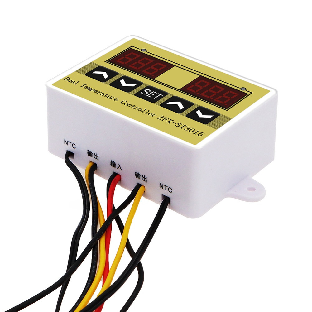 Digital Thermostat Temperature Controller with Dual for relay and Adjustable