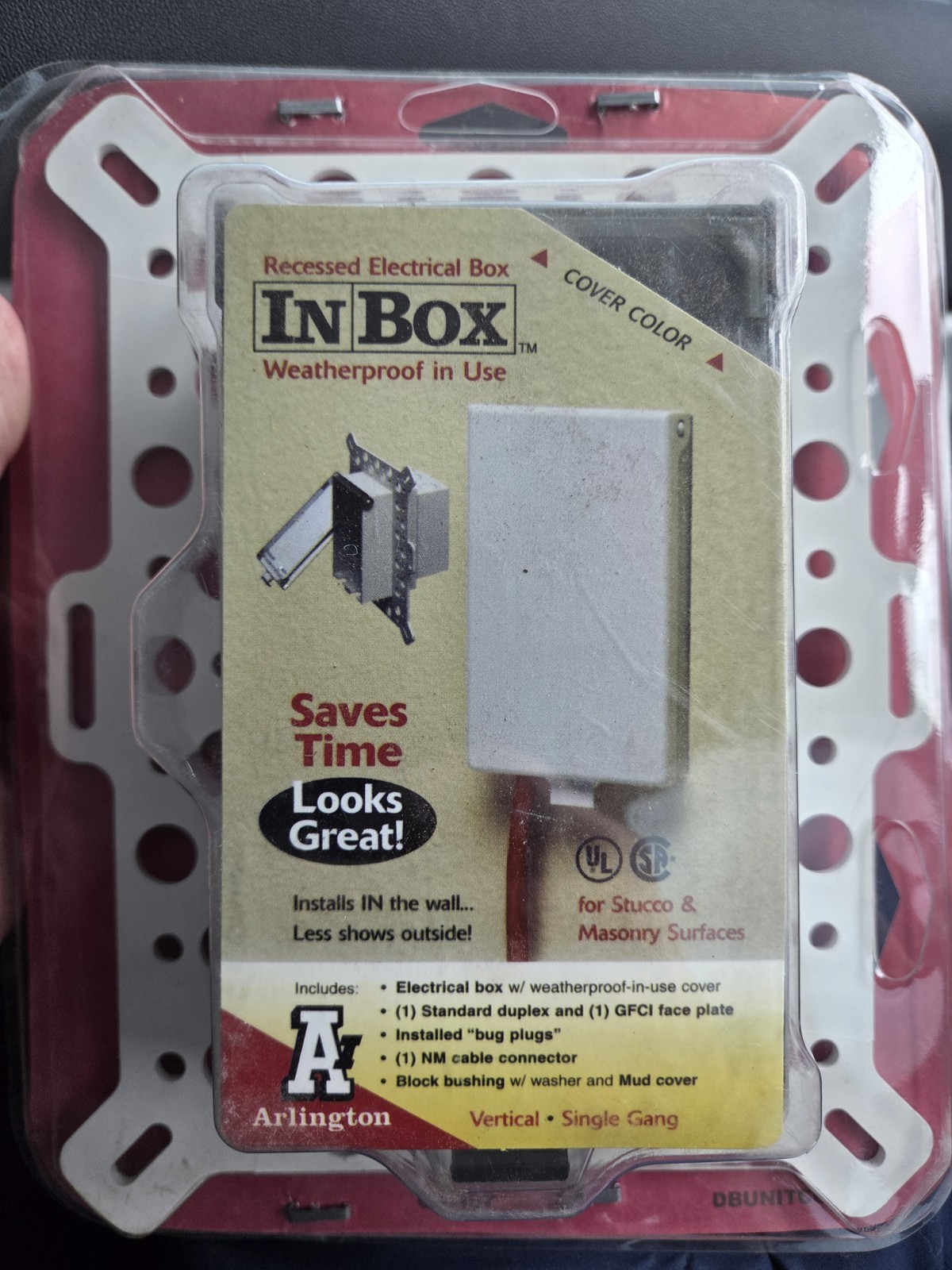 Arlington “IN BOX CPI102 Vertical Weatherproof Electrical Box W/ Cover