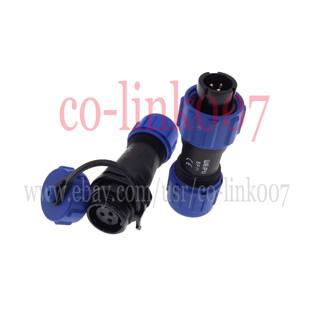 SP11 3pin Waterproof Connector, WEIPU Original Power Cable Plug Socket IP68